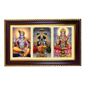 Vishnu-Vittal-Lakshmi Photo Frame 14x10 Inch | Glossy Maroon Polystyrene Frame | Divine Wall & Table Decor | Temple Decoration & Gift Item (Pack Of 1) (F21043) Vishnu-Vittal-Lakshmi Photo Frame 14x10 Inch | Glossy Maroon Polystyrene Frame | Divine Wall & Table Decor | Temple Decoration & Gift Item (Pack Of 1) (F21043)