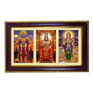 Vishnu-Vittal-Lakshmi Photo Frame 14x10 Inch | Glossy Maroon Polystyrene Frame | Divine Wall & Table Decor | Temple Decoration & Gift Item (Pack Of 1) (F21406) Vishnu-Vittal-Lakshmi Photo Frame 14x10 Inch | Glossy Maroon Polystyrene Frame | Divine Wall & Table Decor | Temple Decoration & Gift Item (Pack Of 1) (F21406)