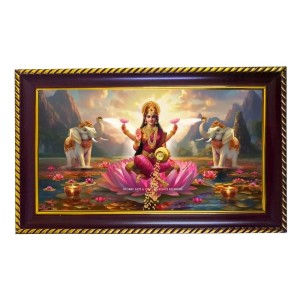 Mata Laxmi Photo Frame 8x4 Inch | Glossy Maroon Polystyrene Frame | Divine Wall & Table Decor | Temple Decoration & Gift Item (Pack Of 1) (F20629) Mata Laxmi Photo Frame 8x4 Inch | Glossy Maroon Polystyrene Frame | Divine Wall & Table Decor | Temple Decoration & Gift Item (Pack Of 1) (F20629)