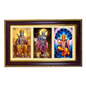 Ram-Krishna-Narshima Photo Frame 8x4 Inch | Glossy Maroon Polystyrene Frame | Divine Wall & Table Decor | Temple Decoration & Gift Item (Pack Of 1) (F21492) Ram-Krishna-Narshima Photo Frame 8x4 Inch | Glossy Maroon Polystyrene Frame | Divine Wall & Table Decor | Temple Decoration & Gift Item (Pack Of 1) (F21492)