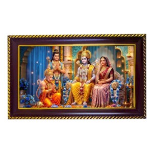 Ram Sita Laxman Photo Frame 8x4 Inch | Glossy Maroon Polystyrene Frame | Divine Wall & Table Decor | Temple Decoration & Gift Item (Pack Of 1) (F20088) Ram Sita Laxman Photo Frame 8x4 Inch | Glossy Maroon Polystyrene Frame | Divine Wall & Table Decor | Temple Decoration & Gift Item (Pack Of 1) (F20088)