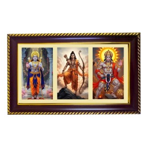 Ram-Hanuman-Arjuna Photo Frame 8x4 Inch | Glossy Maroon Polystyrene Frame | Divine Wall & Table Decor | Temple Decoration & Gift Item (Pack Of 1) (F21094) Ram-Hanuman-Arjuna Photo Frame 8x4 Inch | Glossy Maroon Polystyrene Frame | Divine Wall & Table Decor | Temple Decoration & Gift Item (Pack Of 1) (F21094)