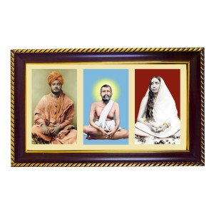 Swami Vivekananda Ramakrishna Paramhansa Sarada Photo Frame 10x6 Inch | Glossy Maroon Polystyrene Frame | Divine Wall & Table Decor | Temple Decoration & Gift Item (Pack Of 1) (F20982) Swami Vivekananda Ramakrishna Paramhansa Sarada Photo Frame 10x6 Inch | Glossy Maroon Polystyrene Frame | Divine Wall & Table Decor | Temple Decoration & Gift Item (Pack Of 1) (F20982)
