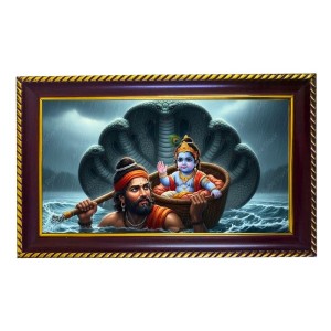 Vasudeev KRISHNA Photo Frame 14x10 Inch | Glossy Maroon Polystyrene Frame | Divine Wall & Table Decor | Temple Decoration & Gift Item (Pack Of 1) (F20277) Vasudeev KRISHNA Photo Frame 14x10 Inch | Glossy Maroon Polystyrene Frame | Divine Wall & Table Decor | Temple Decoration & Gift Item (Pack Of 1) (F20277)