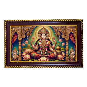Mata Laxmi Photo Frame 8x4 Inch | Glossy Maroon Polystyrene Frame | Divine Wall & Table Decor | Temple Decoration & Gift Item (Pack Of 1) (F20623) Mata Laxmi Photo Frame 8x4 Inch | Glossy Maroon Polystyrene Frame | Divine Wall & Table Decor | Temple Decoration & Gift Item (Pack Of 1) (F20623)