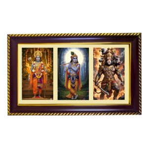 Ram-Krishna-Narshima Photo Frame 8x4 Inch | Glossy Maroon Polystyrene Frame | Divine Wall & Table Decor | Temple Decoration & Gift Item (Pack Of 1) (F21498) Ram-Krishna-Narshima Photo Frame 8x4 Inch | Glossy Maroon Polystyrene Frame | Divine Wall & Table Decor | Temple Decoration & Gift Item (Pack Of 1) (F21498)