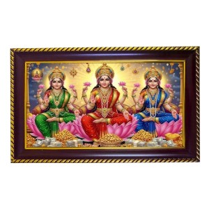 TriDevi Photo Frame 8x4 Inch | Glossy Maroon Polystyrene Frame | Divine Wall & Table Decor | Temple Decoration & Gift Item (Pack Of 1) (F20138)