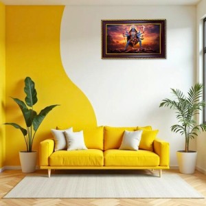 Mata Kali Photo Frame 12x8 Inch | Glossy Maroon Polystyrene Frame | Divine Wall & Table Decor | Temple Decoration & Gift Item (Pack Of 1) (F20387) Mata Kali Photo Frame 12x8 Inch | Glossy Maroon Polystyrene Frame | Divine Wall & Table Decor | Temple Decoration & Gift Item (Pack Of 1) (F20387)