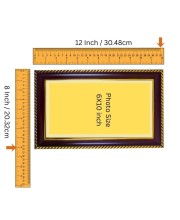 Tridevi Photo Frame 10x6 Inch | Glossy Maroon Polystyrene Frame | Divine Wall & Table Decor | Temple Decoration & Gift Item (Pack Of 1) (F21256)