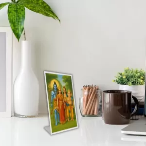 Car Desk/Table Top Lord Shiva,Parvati,sons Ganesha And Kartikeya. Acrylic L-Style Photo Stand - 2.5x3.5 Inches, Compact And Stylish Spiritual Display (F6677) Car Desk/Table Top Lord Shiva,Parvati,sons Ganesha And Kartikeya. Acrylic L-Style Photo Stand - 2.5x3.5 Inches, Compact And Stylish Spiritual Display (F6677)