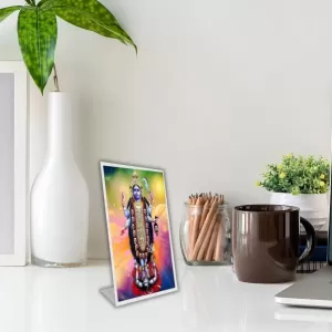 Car Desk/Table Top Jai Maa Kaali Acrylic L-Style Photo Stand - 2.5x3.5 Inches, Compact And Stylish Spiritual Display (F6685) Car Desk/Table Top Jai Maa Kaali Acrylic L-Style Photo Stand - 2.5x3.5 Inches, Compact And Stylish Spiritual Display (F6685)