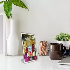 Car Desk/Table Top Shirdi Sai Baba Acrylic L-Style Photo Stand - 2.5x3.5 Inches, Compact And Stylish Spiritual Display (F6690) Car Desk/Table Top Shirdi Sai Baba Acrylic L-Style Photo Stand - 2.5x3.5 Inches, Compact And Stylish Spiritual Display (F6690)