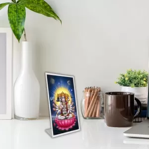 Car Desk/Table Top Panchmukhi Hanuman Acrylic L-Style Photo Stand - 2.5x3.5 Inches, Compact And Stylish Spiritual Display (F6673) Car Desk/Table Top Panchmukhi Hanuman Acrylic L-Style Photo Stand - 2.5x3.5 Inches, Compact And Stylish Spiritual Display (F6673)
