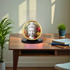 Car Dashboard/Table Top Gautama Buddha Metal Golden Photo Stand 2x2 Inches, Compact & Stylish Spiritual Display For Car, Home & Office (Pack Of 1) (F24581) Car Dashboard/Table Top Gautama Buddha Metal Golden Photo Stand 2x2 Inches, Compact & Stylish Spiritual Display For Car, Home & Office (Pack Of 1) (F24581)
