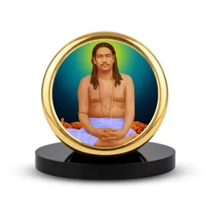 Car Dashboard/Table Top Swami Nigamananda Paramahansa Metal Golden Photo Stand 2x2 Inches, Compact & Stylish Spiritual Display For Car, Home & Office (Pack Of 1) (F24842) Car Dashboard/Table Top Swami Nigamananda Paramahansa Metal Golden Photo Stand 2x2 Inches, Compact & Stylish Spiritual Display For Car, Home & Office (Pack Of 1) (F24842)