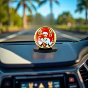 Car Dashboard/Table Top Sant Tukaram Maharaj With Lord Vitthal And Rukmini In The Background Metal Golden Photo Stand – 2x2 Inches, Compact & Stylish Spiritual Display For Car, Home & Office (Pack Of 1) (F24589) Car Dashboard/Table Top Sant Tukaram Maharaj With Lord Vitthal And Rukmini In The Background Metal Golden Photo Stand – 2x2 Inches, Compact & Stylish Spiritual Display For Car, Home & Office (Pack Of 1) (F24589)