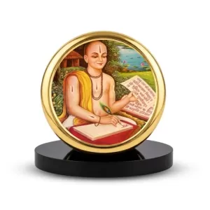 Car Dashboard/Table Top Saint Tulsidas Metal Golden Photo Stand 2x2 Inches, Compact & Stylish Spiritual Display For Car, Home & Office (Pack Of 1) (F24850) Car Dashboard/Table Top Saint Tulsidas Metal Golden Photo Stand 2x2 Inches, Compact & Stylish Spiritual Display For Car, Home & Office (Pack Of 1) (F24850)