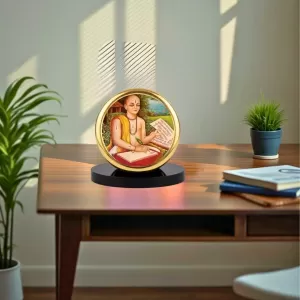 Car Dashboard/Table Top Saint Tulsidas Metal Golden Photo Stand 2x2 Inches, Compact & Stylish Spiritual Display For Car, Home & Office (Pack Of 1) (F24850) Car Dashboard/Table Top Saint Tulsidas Metal Golden Photo Stand 2x2 Inches, Compact & Stylish Spiritual Display For Car, Home & Office (Pack Of 1) (F24850)