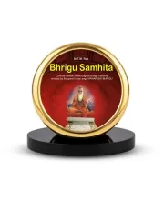 Car Dashboard/Table Top  Bhrigu Samhita Metal Golden Photo Stand  2x2 Inches, Compact & Stylish Spiritual Display For Car, Home & Office (Pack Of 1) (F24863)