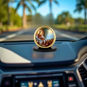 Car Dashboard/Table Top Buddha The Last Sermon Metal Golden Photo Stand 2x2 Inches, Compact & Stylish Spiritual Display For Car, Home & Office (Pack Of 1) (F24618) Car Dashboard/Table Top Buddha The Last Sermon Metal Golden Photo Stand 2x2 Inches, Compact & Stylish Spiritual Display For Car, Home & Office (Pack Of 1) (F24618)