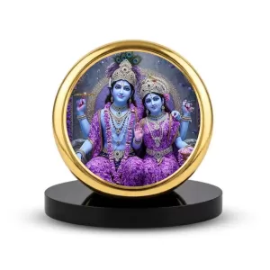 Car Dashboard/Table Top Divine Lakshmi And Narayana Metal Golden Photo Stand 2x2 Inches, Compact & Stylish Spiritual Display For Car, Home & Office (Pack Of 1) (F24651) Car Dashboard/Table Top Divine Lakshmi And Narayana Metal Golden Photo Stand 2x2 Inches, Compact & Stylish Spiritual Display For Car, Home & Office (Pack Of 1) (F24651)