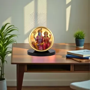 Car Dashboard/Table Top Laxmi Narayan Metal Golden Photo Stand 2x2 Inches, Compact & Stylish Spiritual Display For Car, Home & Office (Pack Of 1) (F24654) Car Dashboard/Table Top Laxmi Narayan Metal Golden Photo Stand 2x2 Inches, Compact & Stylish Spiritual Display For Car, Home & Office (Pack Of 1) (F24654)