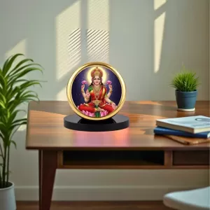 Car Dashboard/Table Top Goddess Lakshmi Metal Golden Photo Stand 2x2 Inches, Compact & Stylish Spiritual Display For Car, Home & Office (Pack Of 1) (F24670) Car Dashboard/Table Top Goddess Lakshmi Metal Golden Photo Stand 2x2 Inches, Compact & Stylish Spiritual Display For Car, Home & Office (Pack Of 1) (F24670)