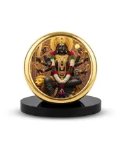 Car Dashboard/Table Top Kali Mata  Metal Golden Photo Stand  2x2 Inches, Compact & Stylish Spiritual Display For Car, Home & Office (Pack Of 1) (F24698)