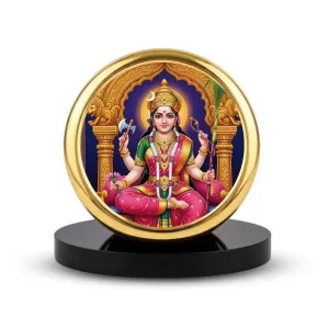 Car Dashboard/Table Top Goddess Lalita Tripura Sundari Metal Golden Photo Stand 2x2 Inches, Compact & Stylish Spiritual Display For Car, Home & Office (Pack Of 1) (F24724) Car Dashboard/Table Top Goddess Lalita Tripura Sundari Metal Golden Photo Stand 2x2 Inches, Compact & Stylish Spiritual Display For Car, Home & Office (Pack Of 1) (F24724)