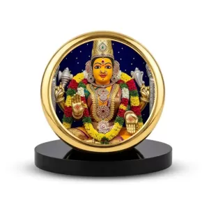 Car Dashboard/Table Top Goddess Lakshmi Metal Golden Photo Stand 2x2 Inches, Compact & Stylish Spiritual Display For Car, Home & Office (Pack Of 1) (F24734) Car Dashboard/Table Top Goddess Lakshmi Metal Golden Photo Stand 2x2 Inches, Compact & Stylish Spiritual Display For Car, Home & Office (Pack Of 1) (F24734)