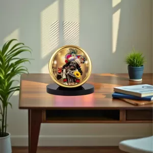 Car Dashboard/Table Top Shri Krishna Metal Golden Photo Stand 2x2 Inches, Compact & Stylish Spiritual Display For Car, Home & Office (Pack Of 1) (F24518) Car Dashboard/Table Top Shri Krishna Metal Golden Photo Stand 2x2 Inches, Compact & Stylish Spiritual Display For Car, Home & Office (Pack Of 1) (F24518)