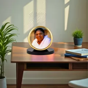 Car Dashboard/Table Top Mata Amritanandamayi Metal Golden Photo Stand 2x2 Inches, Compact & Stylish Spiritual Display For Car, Home & Office (Pack Of 1) (F24523) Car Dashboard/Table Top Mata Amritanandamayi Metal Golden Photo Stand 2x2 Inches, Compact & Stylish Spiritual Display For Car, Home & Office (Pack Of 1) (F24523)