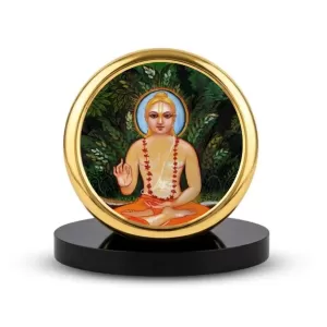 Car Dashboard/Table Top Kapila Muni Metal Golden Photo Stand 2x2 Inches, Compact & Stylish Spiritual Display For Car, Home & Office (Pack Of 1) (F24528) Car Dashboard/Table Top Kapila Muni Metal Golden Photo Stand 2x2 Inches, Compact & Stylish Spiritual Display For Car, Home & Office (Pack Of 1) (F24528)