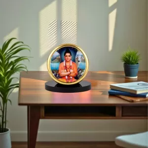 Car Dashboard/Table Top Lord Dattatreya Metal Golden Photo Stand 2x2 Inches, Compact & Stylish Spiritual Display For Car, Home & Office (Pack Of 1) (F24537) Car Dashboard/Table Top Lord Dattatreya Metal Golden Photo Stand 2x2 Inches, Compact & Stylish Spiritual Display For Car, Home & Office (Pack Of 1) (F24537)