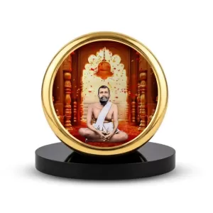 Car Dashboard/Table Top Sri Ramakrishna Paramahamsa Metal Golden Photo Stand 2x2 Inches, Compact & Stylish Spiritual Display For Car, Home & Office (Pack Of 1) (F24547) Car Dashboard/Table Top Sri Ramakrishna Paramahamsa Metal Golden Photo Stand 2x2 Inches, Compact & Stylish Spiritual Display For Car, Home & Office (Pack Of 1) (F24547)