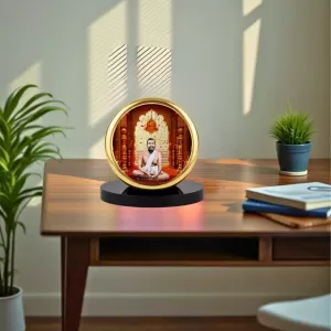 Car Dashboard/Table Top Sri Ramakrishna Paramahamsa Metal Golden Photo Stand 2x2 Inches, Compact & Stylish Spiritual Display For Car, Home & Office (Pack Of 1) (F24547) Car Dashboard/Table Top Sri Ramakrishna Paramahamsa Metal Golden Photo Stand 2x2 Inches, Compact & Stylish Spiritual Display For Car, Home & Office (Pack Of 1) (F24547)