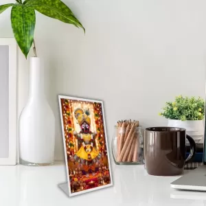 Car Desk/Table Top Jai Jagannath Acrylic L-Style Photo Stand - 2.5x3.5 Inches, Compact And Stylish Spiritual Display (F6655) Car Desk/Table Top Jai Jagannath Acrylic L-Style Photo Stand - 2.5x3.5 Inches, Compact And Stylish Spiritual Display (F6655)