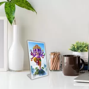 Car Desk/Table Top Lord Machamukh Ganesha Acrylic L-Style Photo Stand - 2.5x3.5 Inches, Compact And Stylish Spiritual Display (F6661) Car Desk/Table Top Lord Machamukh Ganesha Acrylic L-Style Photo Stand - 2.5x3.5 Inches, Compact And Stylish Spiritual Display (F6661)