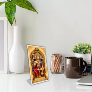 Car Desk/Table Top Lord Hanuman Acrylic L-Style Photo Stand - 2.5x3.5 Inches, Compact And Stylish Spiritual Display (F6667) Car Desk/Table Top Lord Hanuman Acrylic L-Style Photo Stand - 2.5x3.5 Inches, Compact And Stylish Spiritual Display (F6667)