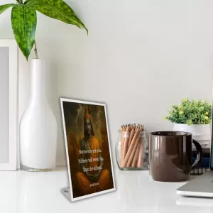 Car Desk/Table Top Shree Krishna Acrylic L-Style Photo Stand - 2.5x3.5 Inches, Compact And Stylish Spiritual Display (F6680) Car Desk/Table Top Shree Krishna Acrylic L-Style Photo Stand - 2.5x3.5 Inches, Compact And Stylish Spiritual Display (F6680)