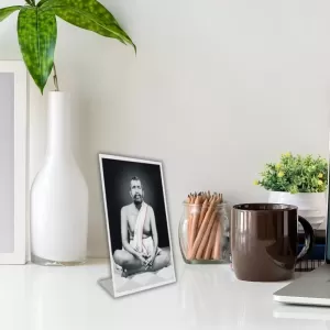Car Desk/Table Top Sri Ramkrishna Acrylic L-Style Photo Stand - 2.5x3.5 Inches, Compact And Stylish Spiritual Display (F6703) Car Desk/Table Top Sri Ramkrishna Acrylic L-Style Photo Stand - 2.5x3.5 Inches, Compact And Stylish Spiritual Display (F6703)