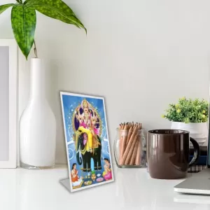 Car Desk/Table Top Lord Vishwakarma Acrylic L-Style Photo Stand - 2.5x3.5 Inches, Compact And Stylish Spiritual Display (F6718) Car Desk/Table Top Lord Vishwakarma Acrylic L-Style Photo Stand - 2.5x3.5 Inches, Compact And Stylish Spiritual Display (F6718)