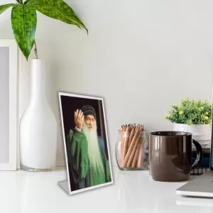 Car Desk/Table Top Bhagwan Shree Rajneesh Acrylic L-Style Photo Stand - 2.5x3.5 Inches, Compact And Stylish Spiritual Display (F6719) Car Desk/Table Top Bhagwan Shree Rajneesh Acrylic L-Style Photo Stand - 2.5x3.5 Inches, Compact And Stylish Spiritual Display (F6719)