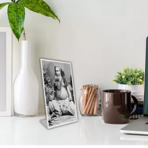 Car Desk/Table Top Bijoy Krishna Goswami Acrylic L-Style Photo Stand - 2.5x3.5 Inches, Compact And Stylish Spiritual Display (F6730) Car Desk/Table Top Bijoy Krishna Goswami Acrylic L-Style Photo Stand - 2.5x3.5 Inches, Compact And Stylish Spiritual Display (F6730)