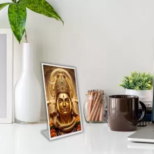 Car Desk/Table Top Lord Shiva Acrylic L-Style Photo Stand - 2.5x3.5 Inches, Compact And Stylish Spiritual Display (F6737) Car Desk/Table Top Lord Shiva Acrylic L-Style Photo Stand - 2.5x3.5 Inches, Compact And Stylish Spiritual Display (F6737)
