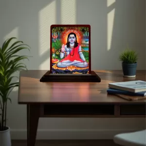 Car Desk/Table Top Gorakhnath Ji Wooden Photo Stand 3x4 Inches, Compact & Stylish Spiritual Display For Car, Home & Office (Pack Of 1) (F14134) Car Desk/Table Top Gorakhnath Ji Wooden Photo Stand 3x4 Inches, Compact & Stylish Spiritual Display For Car, Home & Office (Pack Of 1) (F14134)