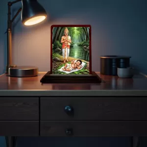 Car Desk/Table Top Lord Ayyappan Wooden Photo Stand 3x4 Inches, Compact & Stylish Spiritual Display For Car, Home & Office (Pack Of 1) (F14252) Car Desk/Table Top Lord Ayyappan Wooden Photo Stand 3x4 Inches, Compact & Stylish Spiritual Display For Car, Home & Office (Pack Of 1) (F14252)