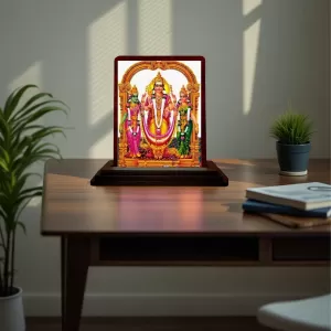 Car Desk/Table Top Lord Murugan Wooden Photo Stand 3x4 Inches, Compact & Stylish Spiritual Display For Car, Home & Office (Pack Of 1) (F14279) Car Desk/Table Top Lord Murugan Wooden Photo Stand 3x4 Inches, Compact & Stylish Spiritual Display For Car, Home & Office (Pack Of 1) (F14279)