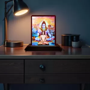 Car Desk/Table Top Mahavathar Babaji Wooden Photo Stand 3x4 Inches, Compact & Stylish Spiritual Display For Car, Home & Office (Pack Of 1) (F14319) Car Desk/Table Top Mahavathar Babaji Wooden Photo Stand 3x4 Inches, Compact & Stylish Spiritual Display For Car, Home & Office (Pack Of 1) (F14319)