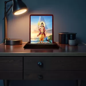 Car Desk/Table Top Lord Karthikeya Wooden Photo Stand 3x4 Inches, Compact & Stylish Spiritual Display For Car, Home & Office (Pack Of 1) (F14333) Car Desk/Table Top Lord Karthikeya Wooden Photo Stand 3x4 Inches, Compact & Stylish Spiritual Display For Car, Home & Office (Pack Of 1) (F14333)